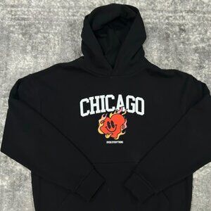 Graphic Black Chicago Over Everything Hoodie